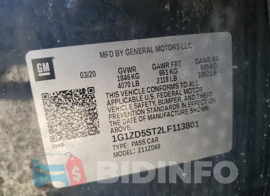 1G1ZD5ST2LF113801 Photo# 12