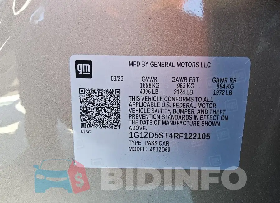 1G1ZD5ST4RF122105 Photo# 12