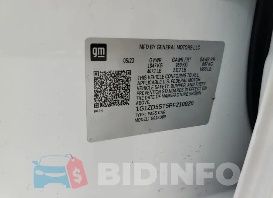 1G1ZD5ST5PF210920 Photo# 12