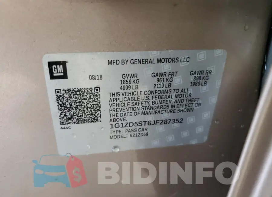 1G1ZD5ST6JF287352 Photo# 12