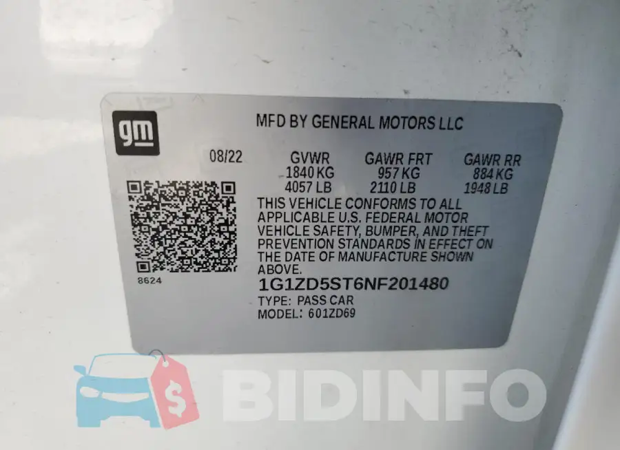 1G1ZD5ST6NF201480 Photo# 12