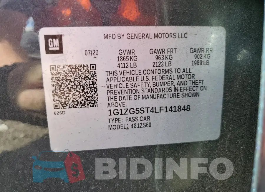 1G1ZG5ST4LF141848 Photo# 12