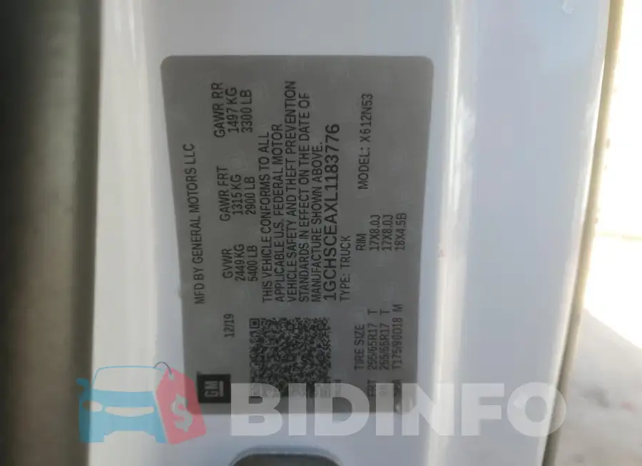 1GCHSCEAXL1183776 Photo# 12
