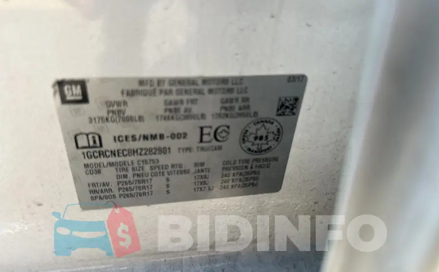 1GCRCNEC8HZ282801 Photo# 10