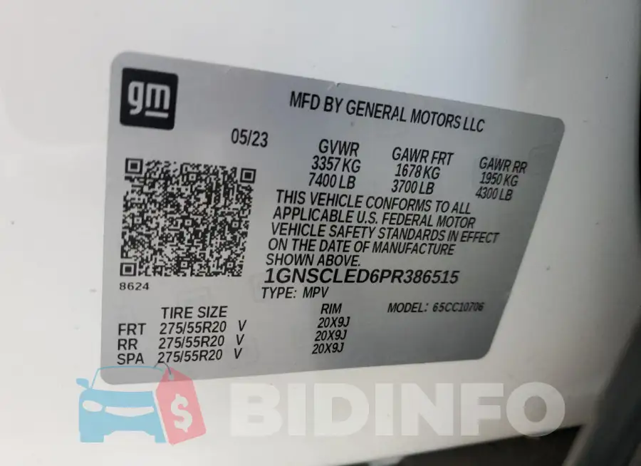 1GNSCLED6PR386515 Photo# 13