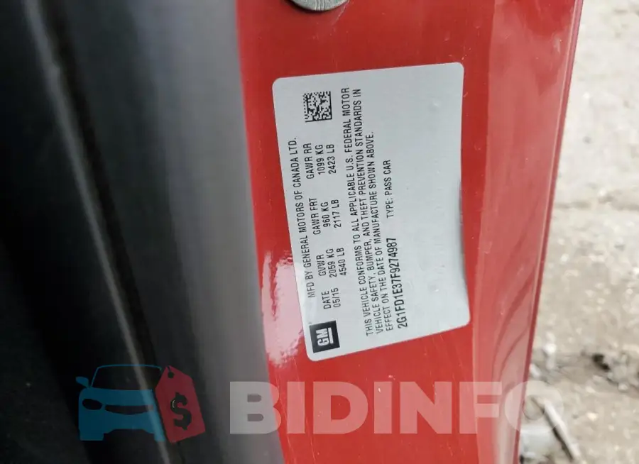 2G1FD1E37F9274987 Photo# 12