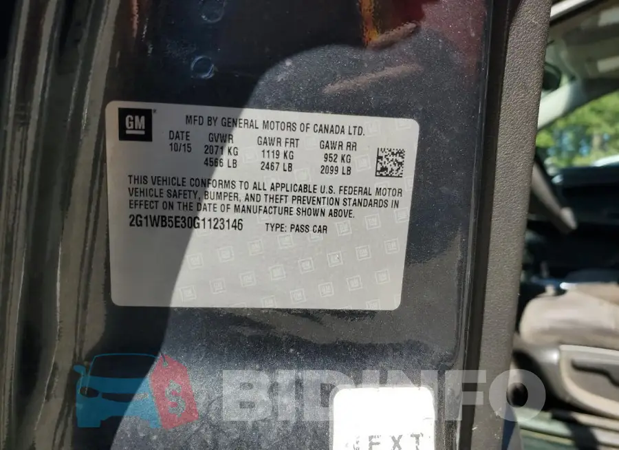 2G1WB5E30G1123146 Photo# 12