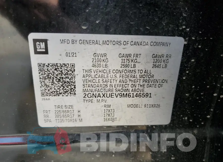 2GNAXUEV9M6146591 Photo# 13