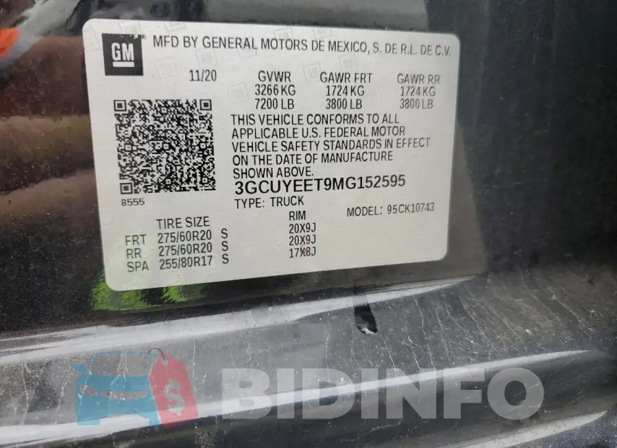 3GCUYEET9MG152595 Photo# 12