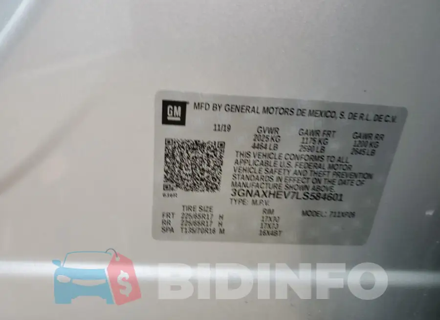 3GNAXHEV7LS584601 Photo# 13