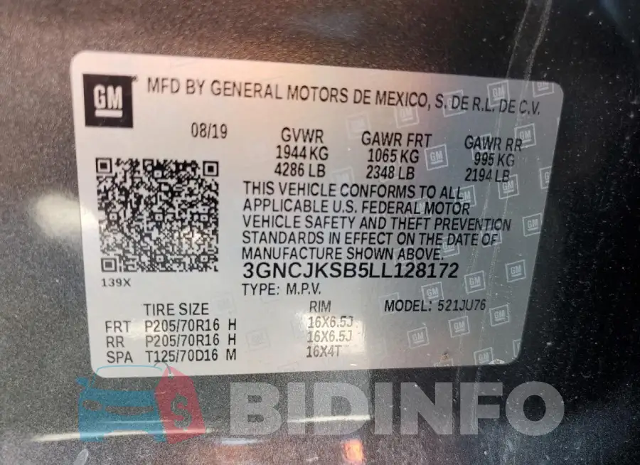 3GNCJKSB5LL128172 Photo# 12