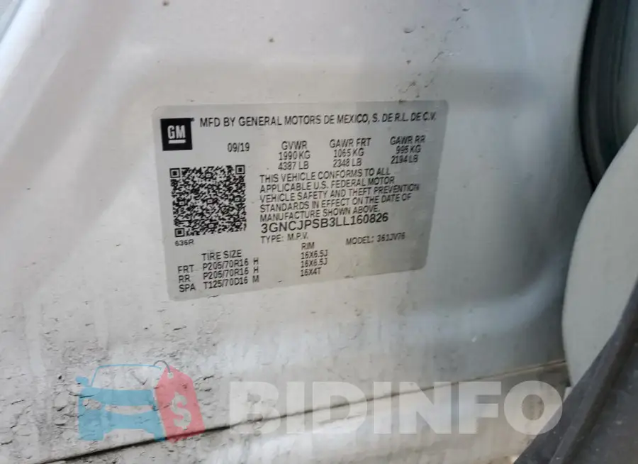 3GNCJPSB3LL160826 Photo# 13