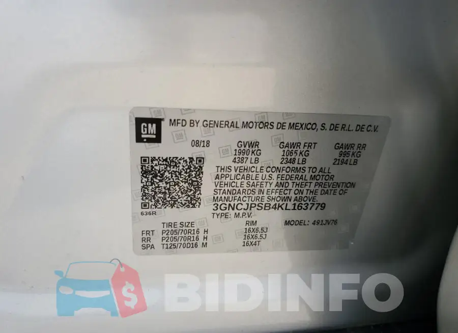3GNCJPSB4KL163779 Photo# 12