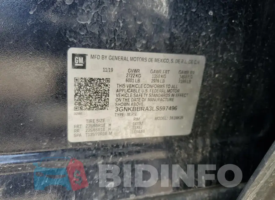 3GNKBBRA3LS597496 Photo# 12