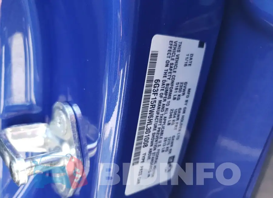 6G3F15RW6HL301008 Photo# 12