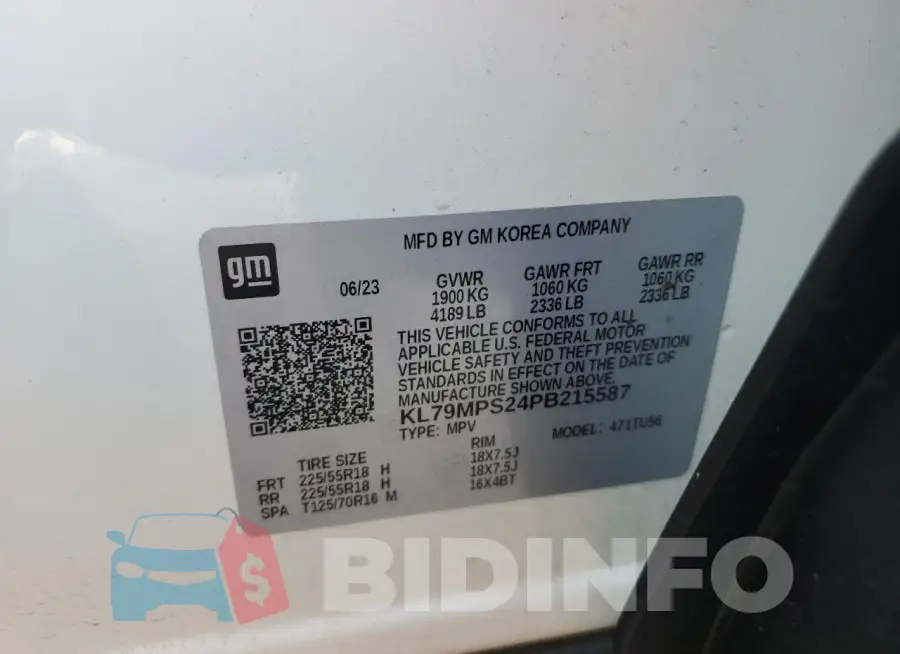 KL79MPS24PB215587 Photo# 14