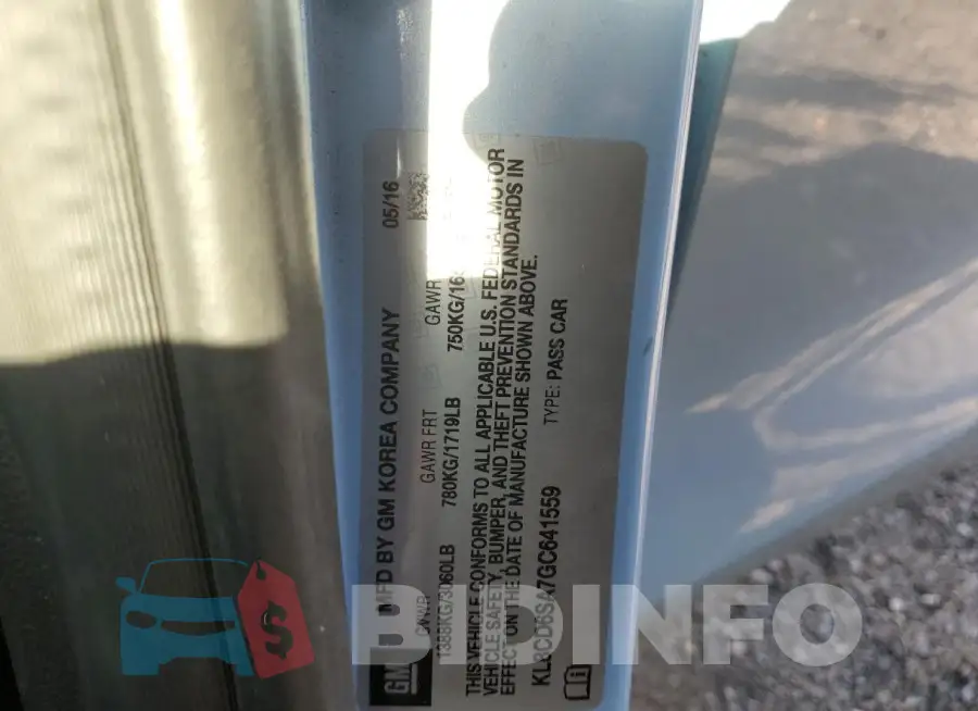 KL8CD6SA7GC641559 Photo# 12