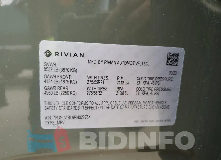 7PDSGABL6PN022754 Photo# 13