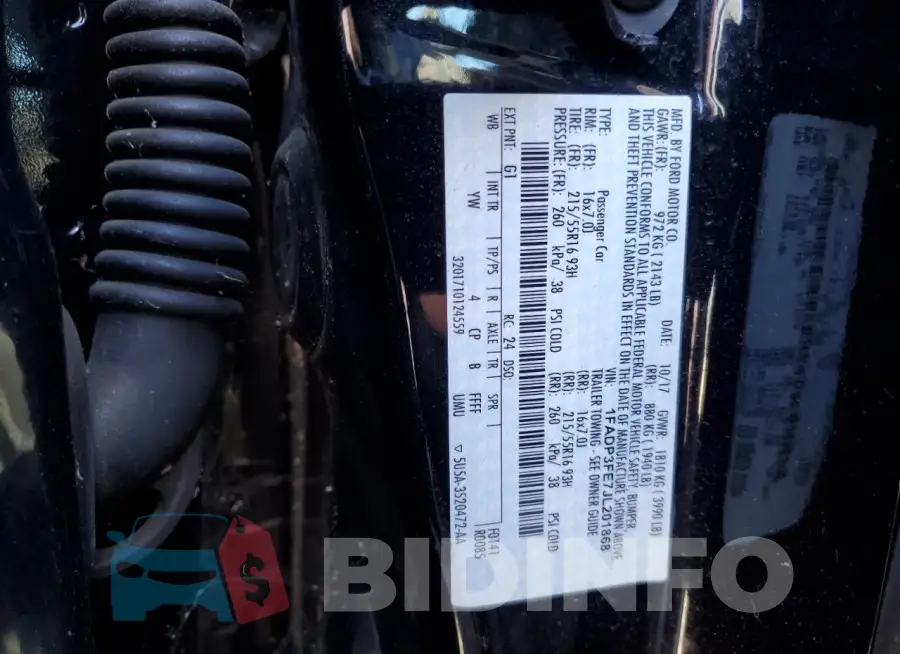 1FADP3FE7JL201868 Photo# 12