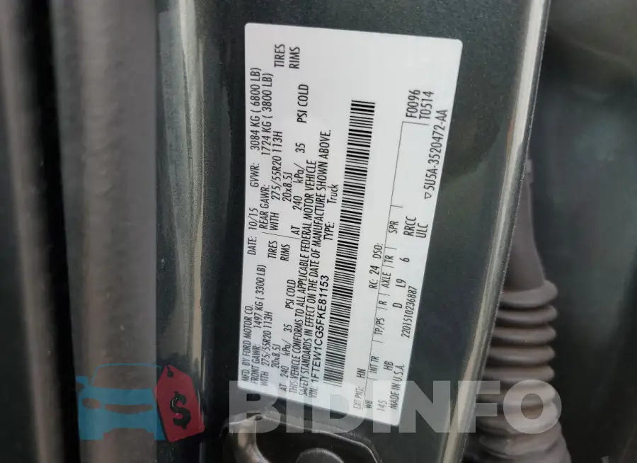 1FTEW1CG5FKE81153 Photo# 13