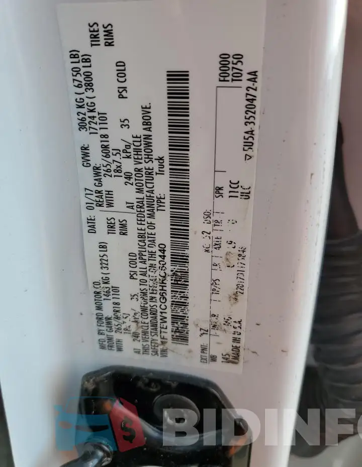 1FTEW1CG6HKC60440 Photo# 12