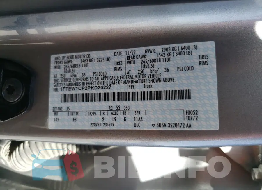 1FTEW1CP2PKD20227 Photo# 12