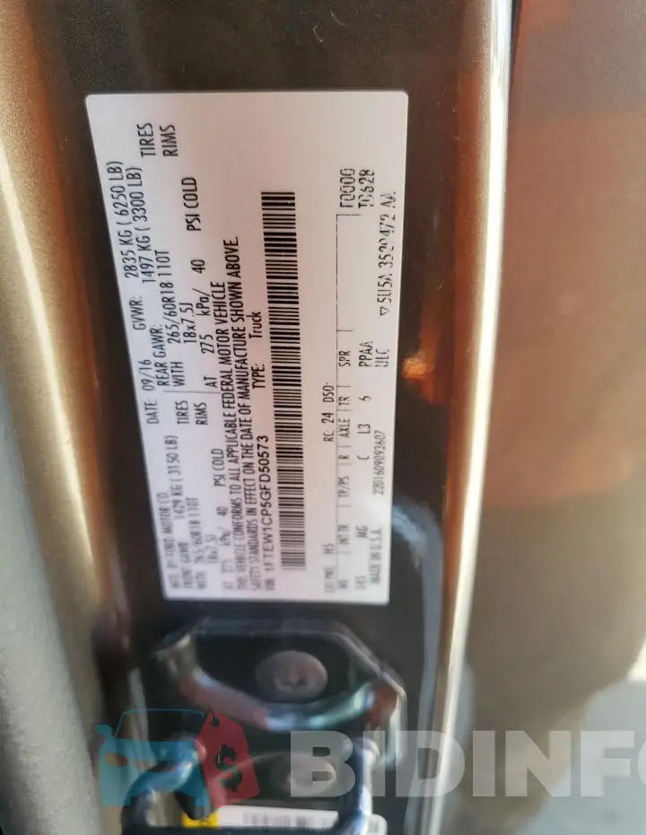 1FTEW1CP5GFD50573 Photo# 12