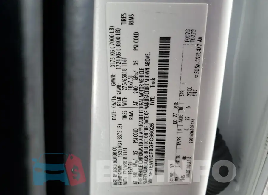 1FTEW1EF8GFC66025 Photo# 12