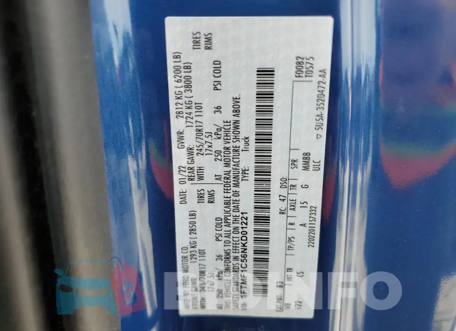 1FTMF1C56NKD01221 Photo# 12