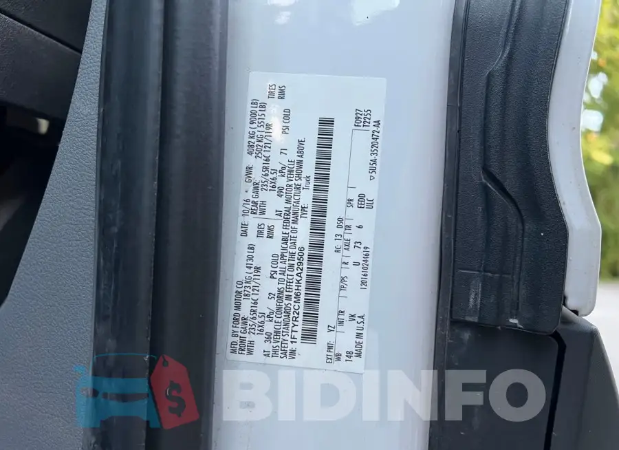 1FTYR2CM6HKA29506 Photo# 10