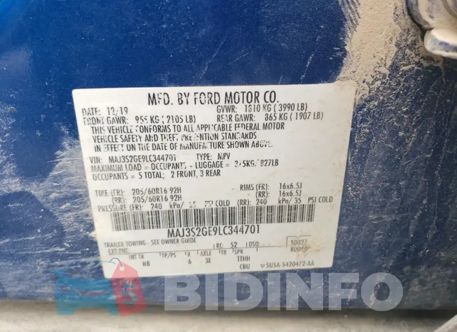 MAJ3S2GE9LC344701 Photo# 13