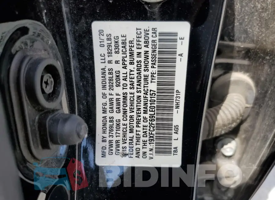 19XFC2F69LE010157 Photo# 13