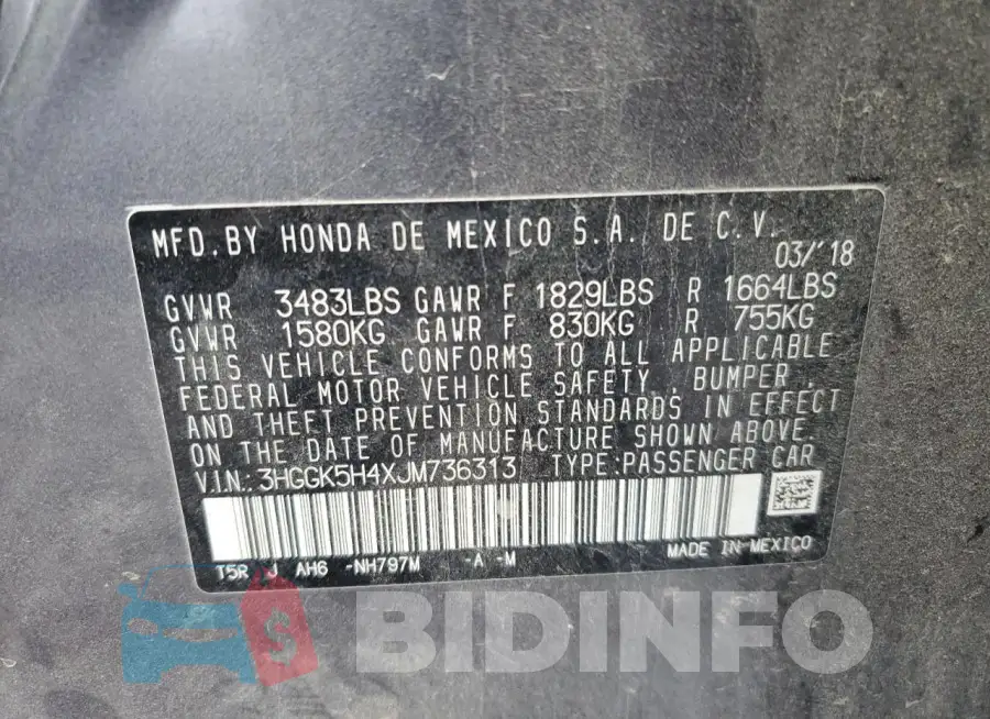3HGGK5H4XJM736313 Photo# 13