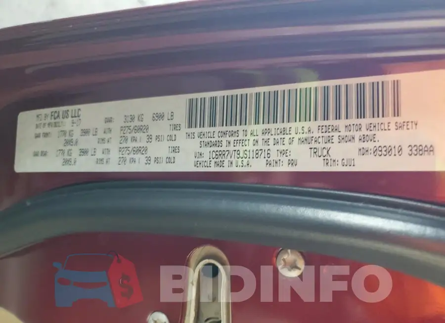 1C6RR7VT9JS118716 Photo# 12