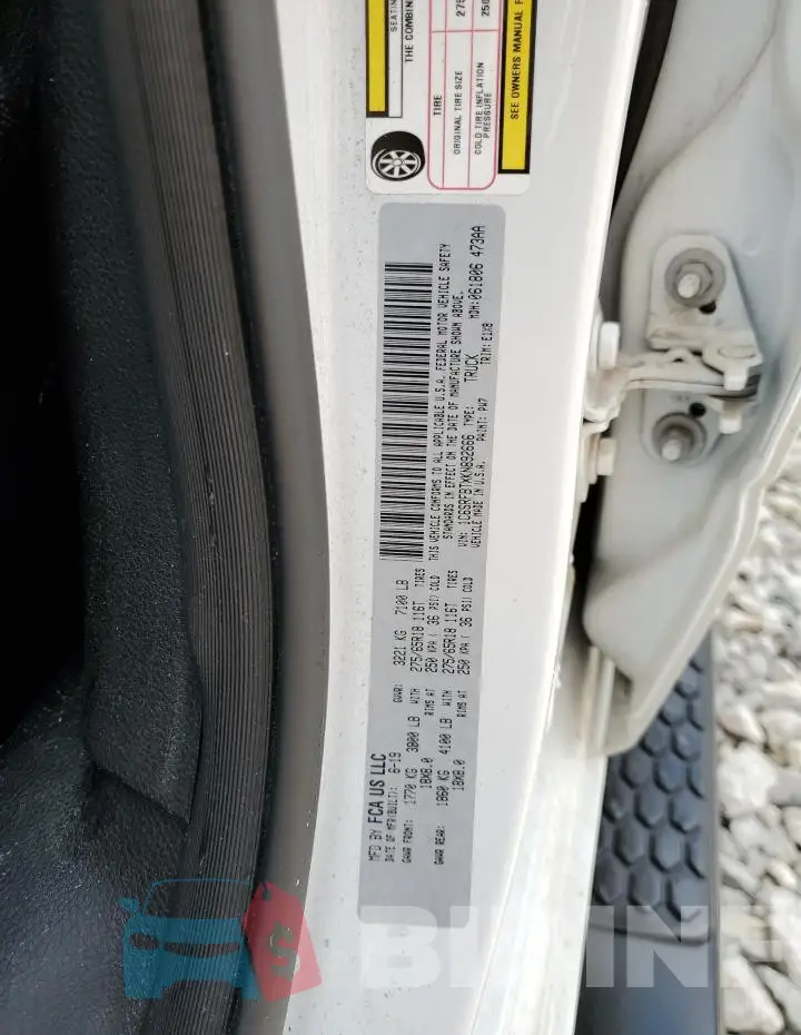 1C6SRFBTXKN892666 Photo# 12