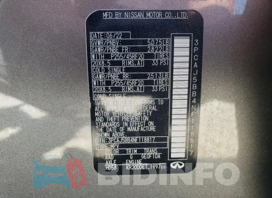 3PCAJ5BB4NF118817 Photo# 12