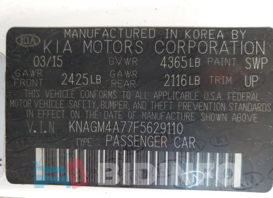 KNAGM4A77F5629110 Photo# 12
