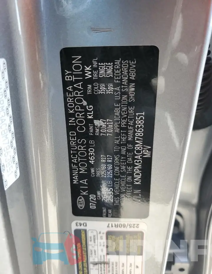 KNDPM3AC8M7863851 Photo# 12