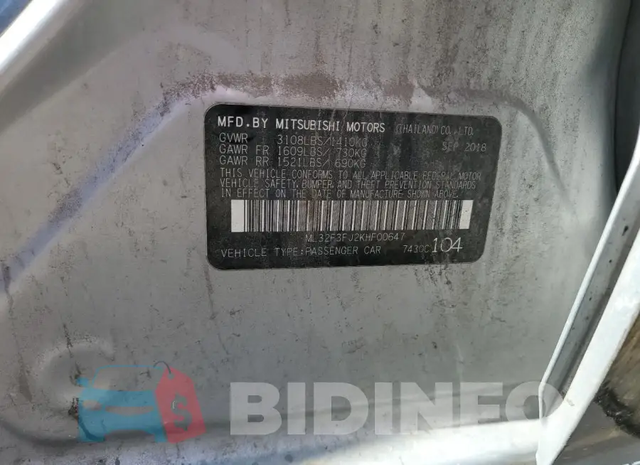 ML32F3FJ2KHF00647 Photo# 13