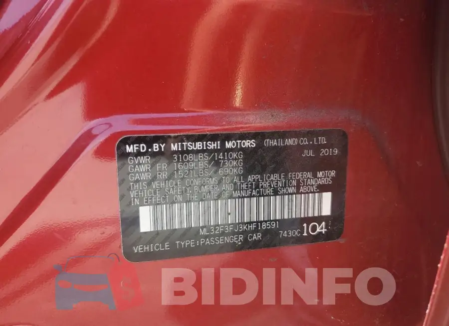 ML32F3FJ3KHF18591 Photo# 12