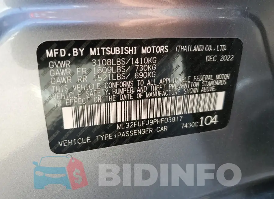 ML32FUFJ9PHF03817 Photo# 12