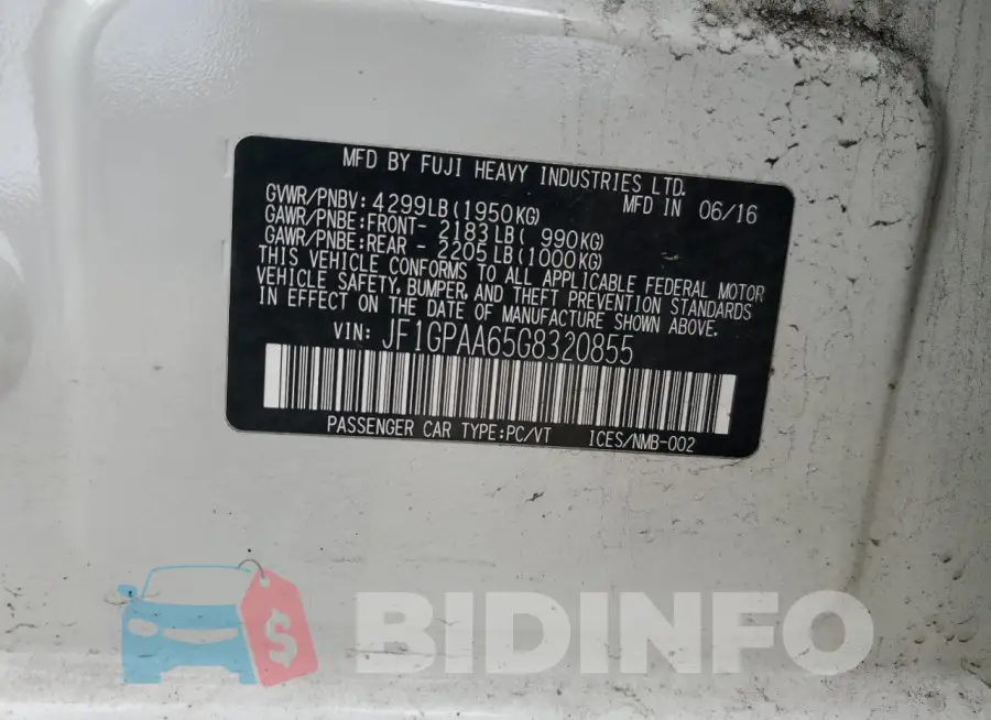 JF1GPAA65G8320855 Photo# 12