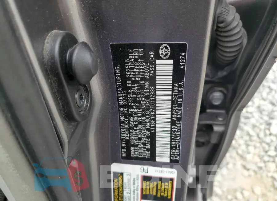 4T1BF1FK7FU112989 Photo# 12