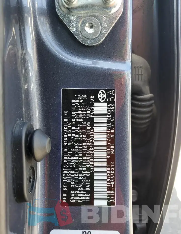 5YFBURHE6FP294343 Photo# 12