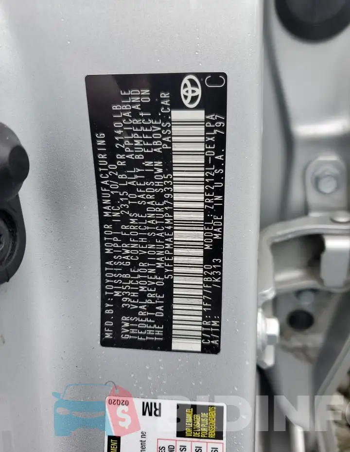 5YFEPMAE4MP179335 Photo# 13