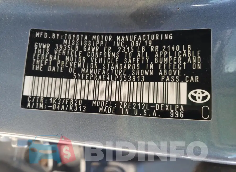 5YFEPRAE4LP053813 Photo# 12