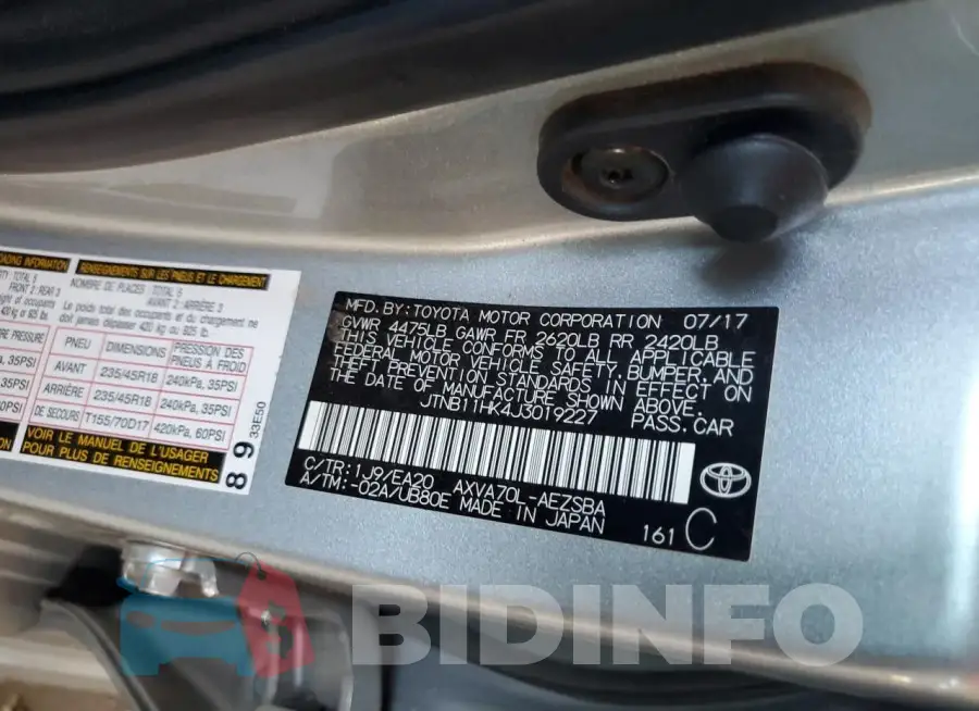 JTNB11HK4J3019227 Photo# 12