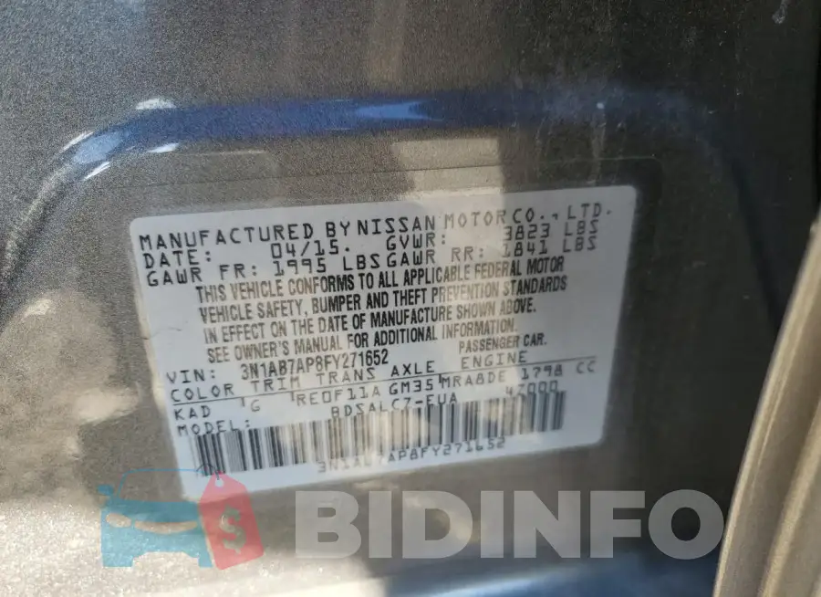 3N1AB7AP8FY271652 Photo# 12