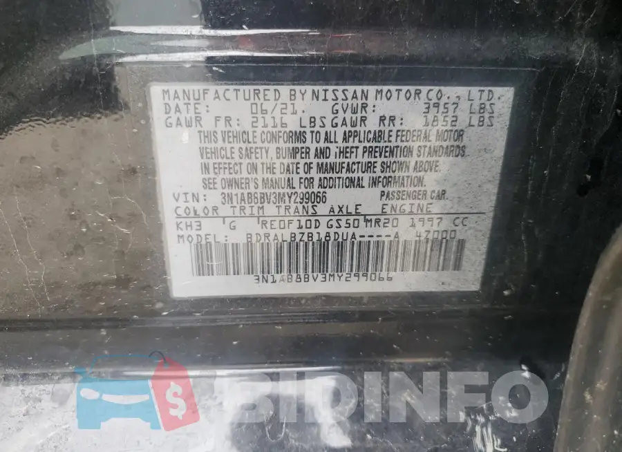 3N1AB8BV3MY299066 Photo# 12