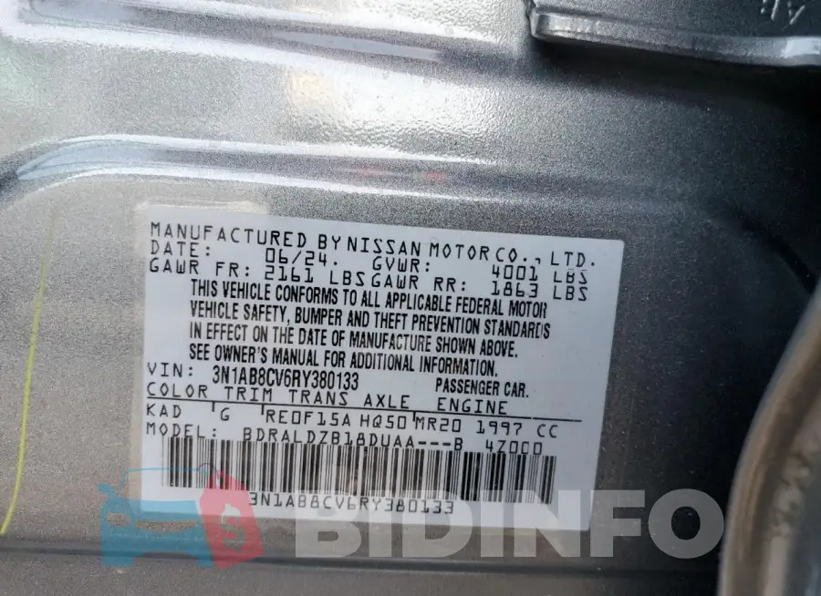 3N1AB8CV6RY380133 Photo# 13